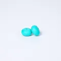 Pair of 14mm turquoise abacus-shaped silicone beads for DIY jewelry making and crafts - 1# Turquoise Green