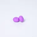 Flat round purple food-grade silicone abacus beads for DIY necklace jewelry making - Classic Purple