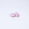 Flache 12mm Silikonperlen in Hellviolett für DIY-Schmuckherstellung und Halsketten - Flieder