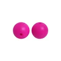 DIY rose red 19mm BPA-free silicone beads with matte finish for handmade keychains - 12mm / Rose Purple