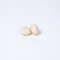Nude skin tone 14mm abacus-shaped silicone beads for DIY jewelry and necklaces - Milk Tea Color