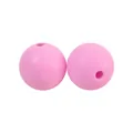 Zwei 12mm rosa Silikonperlen mit Mittelloch für DIY-Armbänder und Bastelzubehör - 118# Rote Pflaume