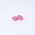 Rosa 12mm Silikonperlen in Linsenform für DIY-Schmuck und Bastelarbeiten - Metallic-Roségold