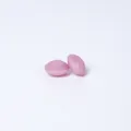Rosafarbene Silikonperlen 12mm flach für DIY Halsketten und Schmuckzubehör Basteln - Metallic-Lila