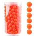 Cuentas de silicona naranja mate en frasco para manualidades y creación de joyas - 12mm / 105 Piezas/Botella / Naranja (8#)