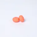 Bright orange 14mm abacus-shaped food grade silicone beads for DIY jewelry making - Salmon Orange