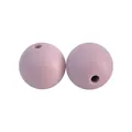 Zwei hellviolette 12mm Silikonperlen für DIY Schnullerketten aus lebensmittelechtem Material - 102# Dämmerungsviolett