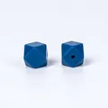 Perles en silicone hexagonales bleu foncé 14mm pour bijoux de dentition DIY - 17mm / 95# Bleu Sous-marin