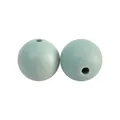 DIY Schmuck 12mm matte hellblaue Silikonperlen für handgefertigte Armbänder - 103# Blaugrau