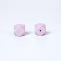 Perles hexagonales en silicone lavande 17mm pour attache-tétines et colliers DIY - 17mm / Lavande