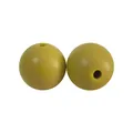 12 mm Silikonperle in Olivgrün mit Einzelloch für Baby-Schnullerketten und Schmuck DIY - 101# Olivgrün