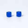 Perle hexagonale en silicone bleu foncé 17mm pour bijoux DIY et attache-tétines - Bleu Saphir (92#)
