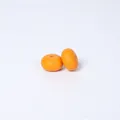 Orange 14mm abacus-shaped food-grade silicone beads for DIY necklace jewelry making - Mango Yellow