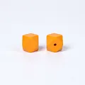 Perles hexagonales en silicone orange de 14mm pour dentition et bijoux DIY - 17mm / Jaune Miel de Cire