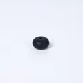 Black 14mm abacus-shaped food-grade silicone bead with matte finish for DIY jewelry - Black