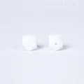 Perles hexagonales blanches de 14mm en silicone de qualité alimentaire pour bijoux bébé - Blanc