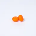 Orange 14mm food-grade silicone abacus beads for handmade DIY jewelry crafting - 100pcs Pack / Orange Red