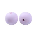 12mm hellviolette Silikonperlen in Lebensmittelqualität für DIY-Schnullerketten, mattiert - 136# Hellviolett