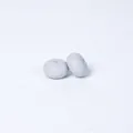 Medium gray 14mm abacus-style food grade silicone beads for DIY jewelry making - 100pcs Pack / Light Gray