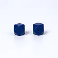 Perles en silicone hexagonales bleu foncé 17mm pour colliers de bébé et tétines - Bleu marine