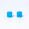 Perles de silicone hexagonales bleu clair de 14mm pour bijoux de dentition DIY - 17mm / 132# Bleu Royal