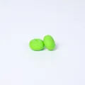 Neon green 14mm abacus-shaped food grade silicone spacer beads for DIY jewelry - Willow Green