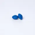 Dunkelblaue 12mm Silikon-Linsenperlen für DIY-Halsketten und Schmuckzubehör - Saphirblau