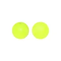Neongelbe 15 mm runde Silikonperlen mit Mittelloch für DIY Armbänder und Schmuckherstellung - 141# Fluoreszierendes Gelb