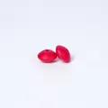 Bastelzubehör für DIY-Halsketten: 12mm rote matte Silikonperle in Linsenform für Schmuck - Rot