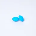 12mm himmelblaue Silikon-Linsenperlen mit Mittelloch für DIY-Halsketten-Schmuckherstellung - 132# Königsblau