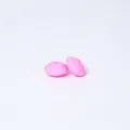 Flache runde 12mm Silikonperlen in Pastellrosa für DIY-Schmuck und Halsketten - 89# Pink