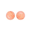15mm runde Silikonperlen mit orange-weißer Marmortextur für DIY-Schmuckherstellung - 147# Orangeweiß