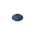 Dunkelblaue 12mm Silikon-Linsenperle mit matter Oberfläche für DIY-Halsketten - Marineblau