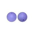 Einzelne matte lila 15mm Silikonperle für DIY-Schmuckherstellung und Halsketten - 139# Mittelviolett