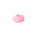 Einzelne 12mm rosa Silikonperle in Linsenform für DIY-Schmuck und Halsketten - 12mm / Schmetterling Rosa