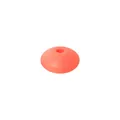 Flache runde 12mm korallenorangefarbene Silikon-Abstandshalterperle für DIY-Schmuck - Rosa Orangerot