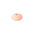 Flache runde 12mm rosa Silikon-Abstandshalter-Perle mit glatter Oberfläche - Softrosa