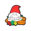 Cuenta de silicona de gnomo otoñal con cartel Hello Autumn y calabazas diy - Gnomo Calabaza de Otoño / Juego de 20 Piezas