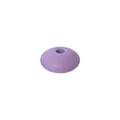 12mm lila Silikon-Linsenperlen DIY-Schmuckzubehör mit matter glatter Oberfläche - Dunkelviolett