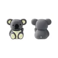 Cuenta de koala 3D de silicona gris para mordedores de bebé y accesorios de bricolaje - 3D Koala