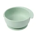 Light green elephant silicone baby bowl with handle and suction base for easy feeding - Mint Green Silicone Elephant Suction Bowl