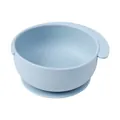 Light blue elephant silicone baby suction bowl with non-slip handle for toddler feeding - Grey Blue Silicone Elephant Suction Bowl