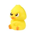 Cuenta de pato amarillo de silicona alimentaria para joyas de dentición para bebés - Pato Enojado En 3d