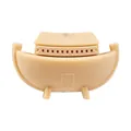 3D Noah's Ark silicone bead in beige color for DIY Easter jewelry and accessories - Noah's Ark - Light Yellow