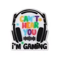 Colorful silicone shoe charm with headphone design and I'm Gaming text for DIY - Headphone