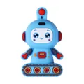 Cuenta de silicona robot 3D azul cielo para bolígrafos DIY y accesorios de joyas - Robot Azul 3D