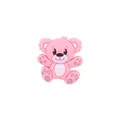 Pink cartoon bear silicone bead for DIY baby pacifier clips and cute teething accessories - Hug Bear / Pink