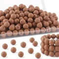 Braune matte Silikonperlen für DIY-Armbänder und Perlenstifte-Zubehör im Set - Brauner matter Stil (Stil 15)