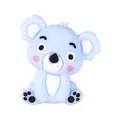 Cuenta de silicona de koala azul claro en 3D para joyas DIY y cadenas de teléfonos - Koala Sentado Azul 3D