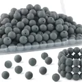 Matte graue Silikonperlen mit Mittelloch für DIY-Armbänder und Schmuckherstellung - Grauer Stil (Stil 24)